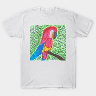 Pink Bird of Tropical Paradise T-Shirt